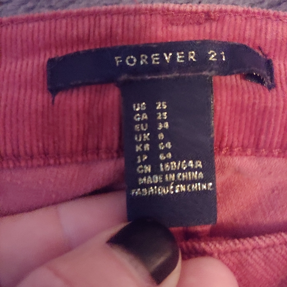 Mid-rise Corduroy Jeans by Forever 21 - Picture 7 of 8
